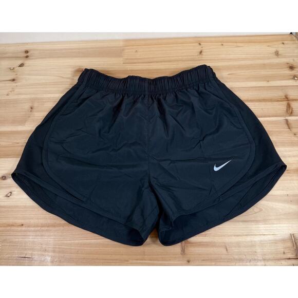 Nike Women's Tempo Running Shorts Gym Training XSmall XS Black Grey Dri-fit 3" - Picture 1 of 8